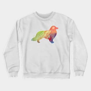 Longhaired dachshund Crewneck Sweatshirt